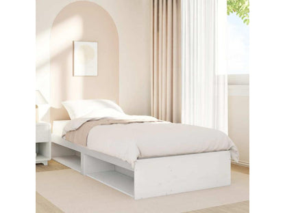 Daybed without mattress, white, 80x200 cm, solid pine wood