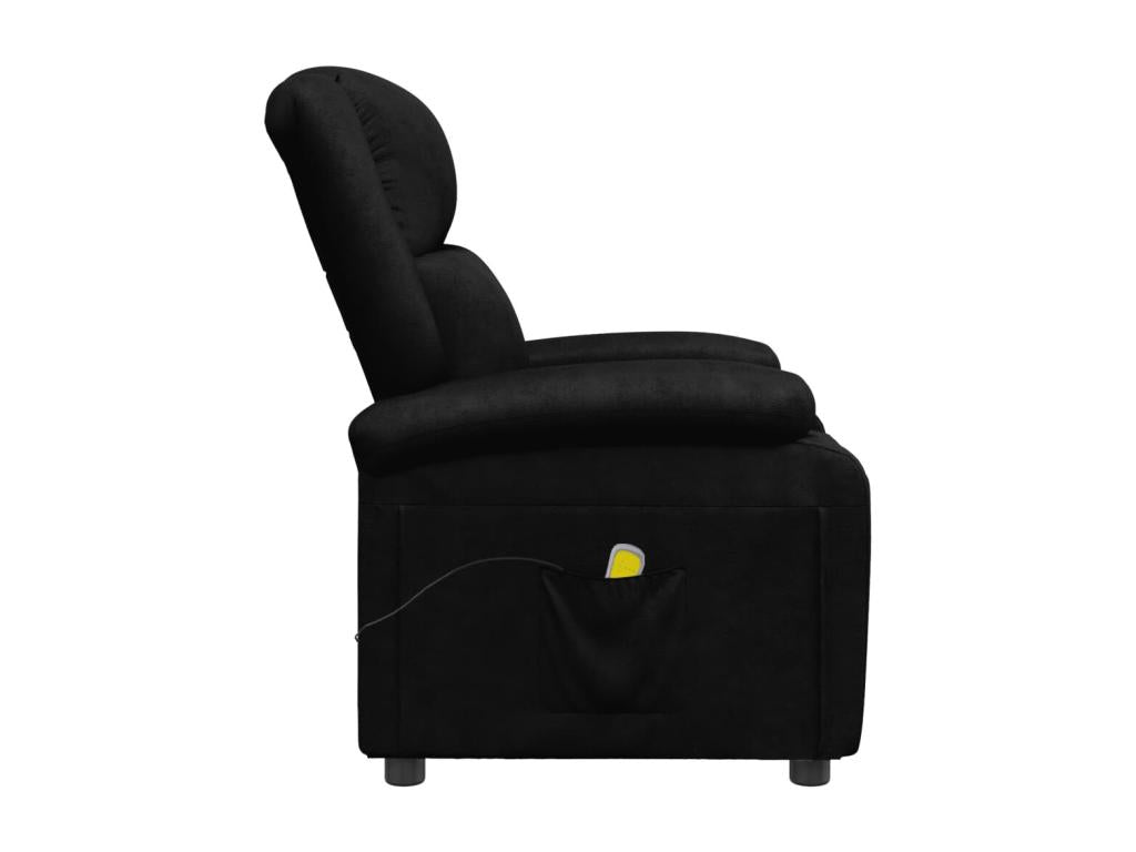Black Faux Leather Massage Chair