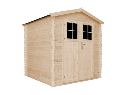 Wooden garden shed - high-quality lockable door - 3.53 m² - M343f