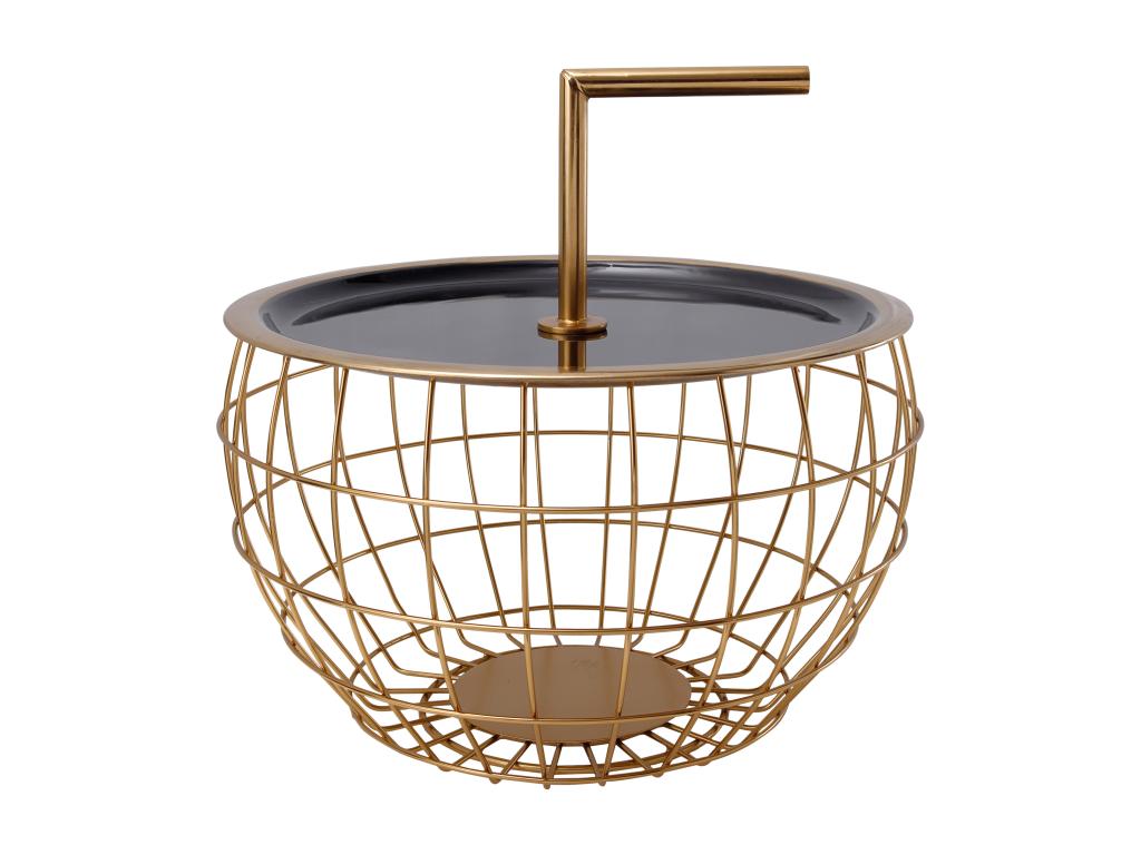 Designer Side Table 38cm Black