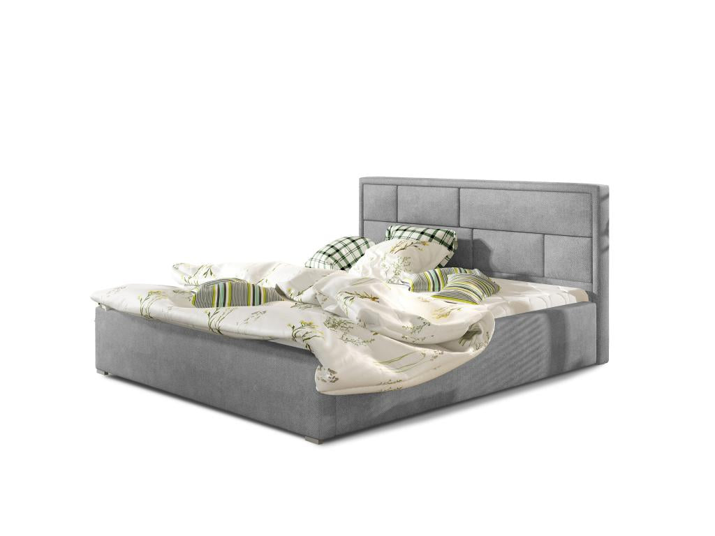 XL Bed 200x200 / Fabric - Grey