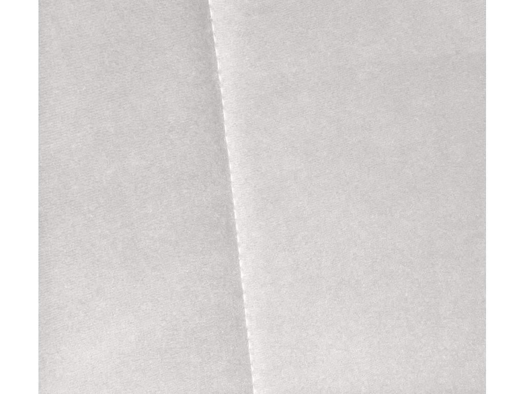 Smooth velvet headboard with three panels, 105x50cm, for 105cm beds - White Mink