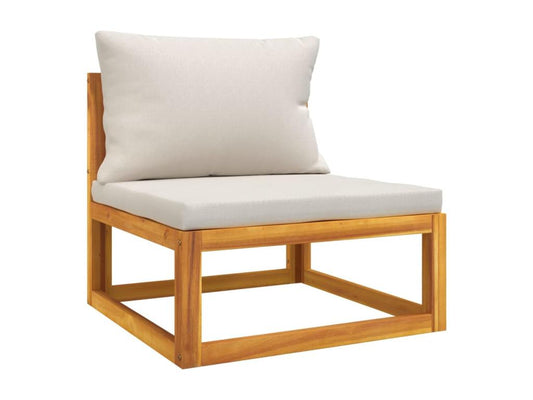 Garden furniture set with cushions, 2 pieces, solid wood