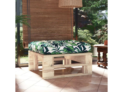 Garden pallet pouf made of impregnated pine wood