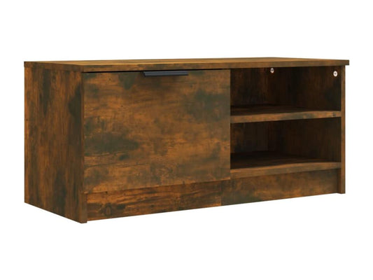 Smoked oak TV stand 80x35x36.5 cm Engineered wood