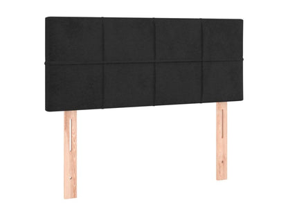 Black LED Headboard 80x5x78/88 cm Velvet
