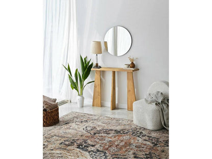 Console Table, Multipurpose Storage Cabinet, Hallway Desk, 100x28 h83 cm, Oak