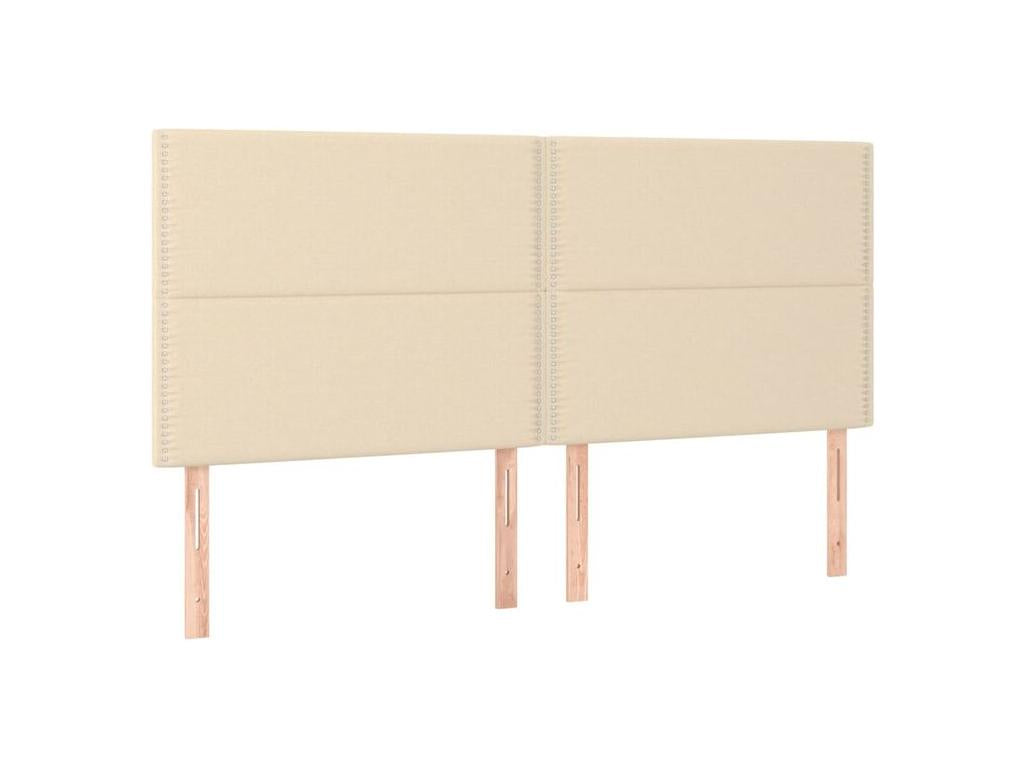 Bed base with mattress, Cream 200x200 Fabric