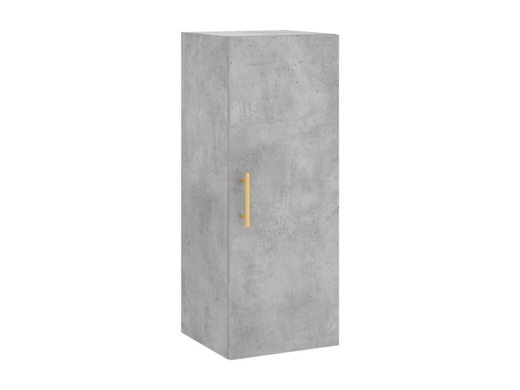 High sideboard, concrete grey, 34.5x34x180 cm, engineered wood