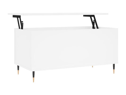 Coffee table, white, 90x44.5x45 cm, engineered wood