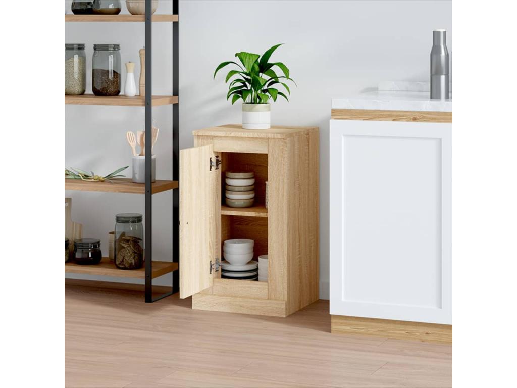 Oak sideboard 37.5x35.5x67.5 cm engineered wood