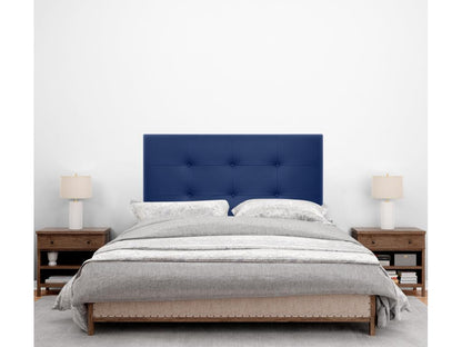 Upholstered Faux Leather Headboard 90x60cm for 80/90cm Beds - Blue