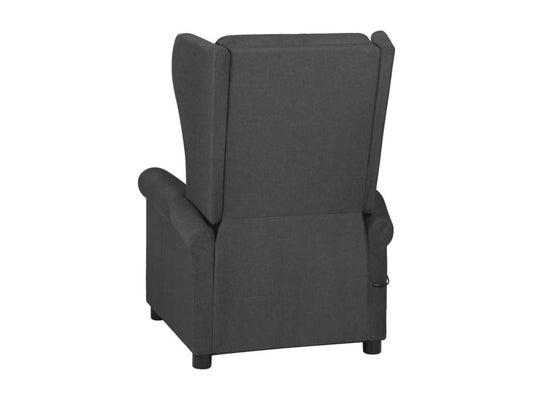 Dark Grey Fabric Reclining Armchair