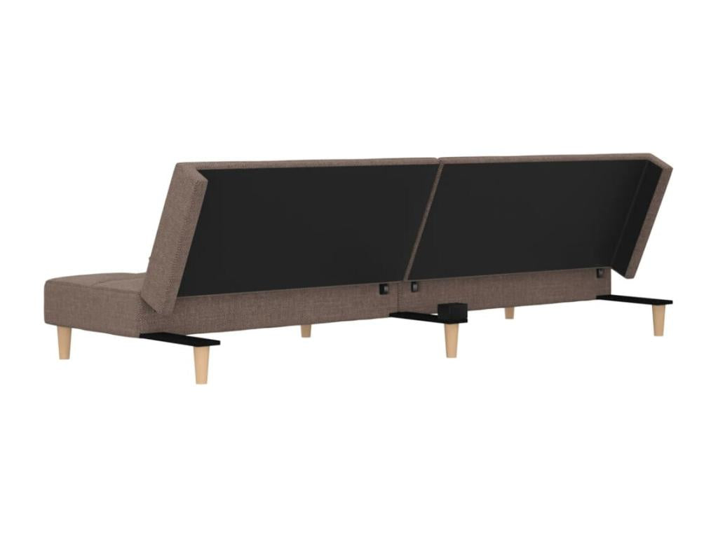 Sofa bed for 2 people with two fabric pillows