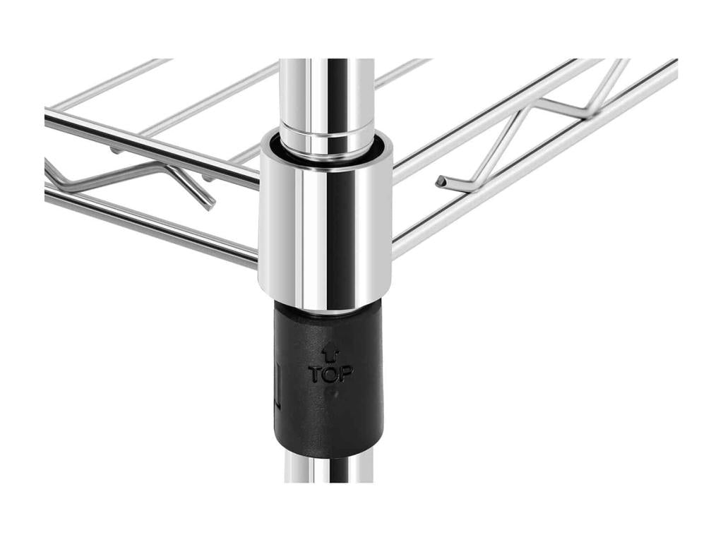 Silver metal shelf 60x45x190 cm 14 0005194