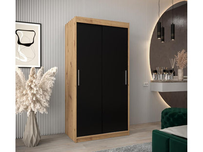 Sliding Door Wardrobe 200/100/62 2 Doors / Black