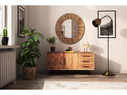 Chest of drawers made of solid beech heartwood with a natural oiled finish