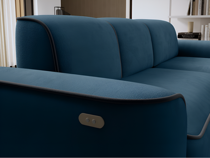R/Fabric Sofa - Blue
