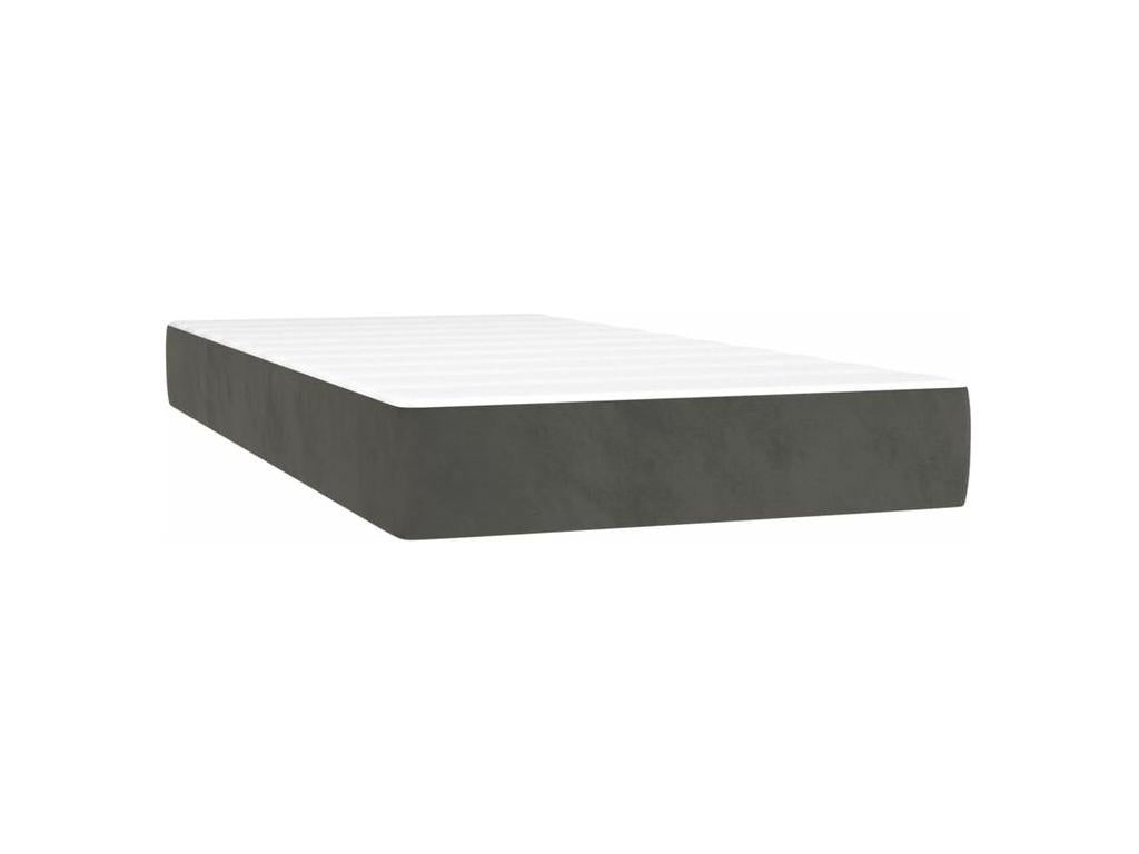 Bed base with mattress, Dark Grey, 100x200