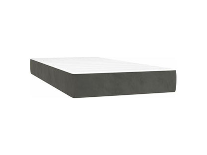 Bed base with mattress, Dark Grey, 100x200
