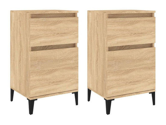 Premium - 2-piece oak bedside tables, 40x35x70 cm