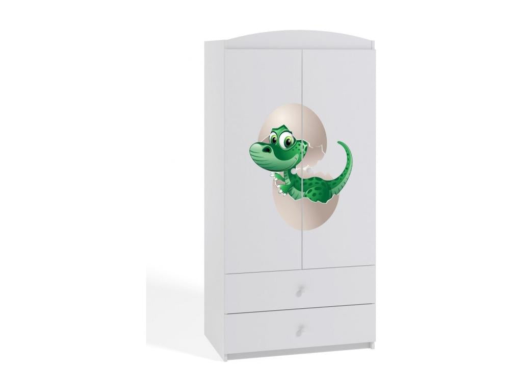 2-door wardrobe for children, little dinosaur