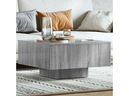 Grey coffee table 60x60x31.5 cm Engineered wood