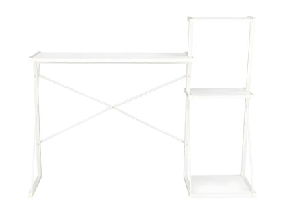 Desk with shelf, white, 116x50x93 cm