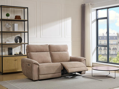 3-seater electric sofa in fabric