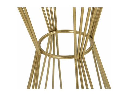 Coffee table, magazine rack for sofa, living room shelf, 40x40 h80 cm, gold