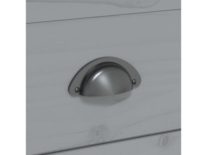 Grey coffee table 100x55x45 solid pine wood