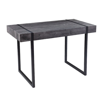 SEI Furniture Hackney Transitional Black Wood Desk
