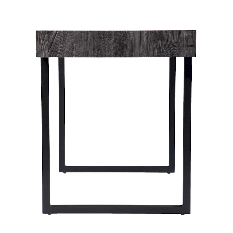SEI Furniture Hackney Transitional Black Wood Desk