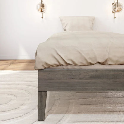 Plank and Beam Twin-Size Platform Bed