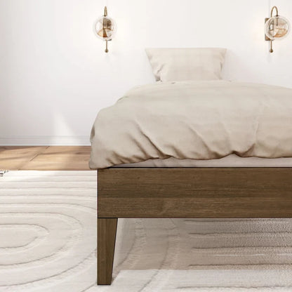 Plank and Beam Twin-Size Platform Bed