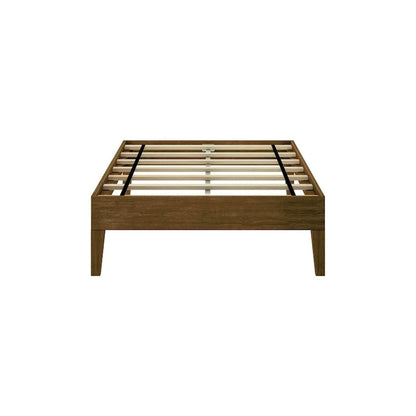 Plank and Beam Twin-Size Platform Bed