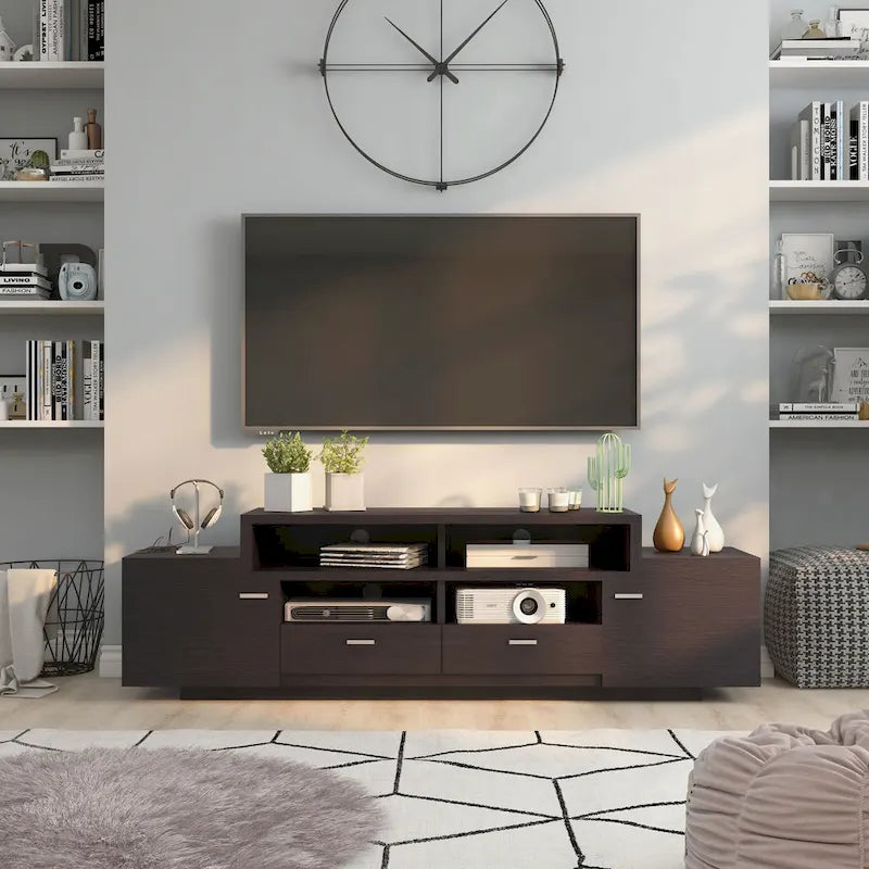Merc Contemporary Multi-functional Storage TV Console by Furniture of America
