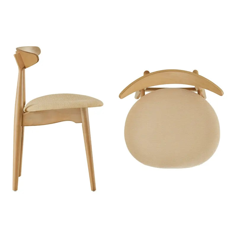 Ribe Mid-Century Modern Tapered Dining Chairs (Set of 2)