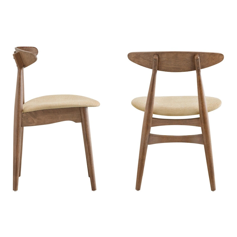 Ribe Mid-Century Modern Tapered Dining Chairs (Set of 2)