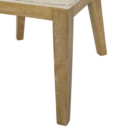 Camas Fabric Upholstered Wood Dining Chairs (Set of 2) by Christopher Knight Home