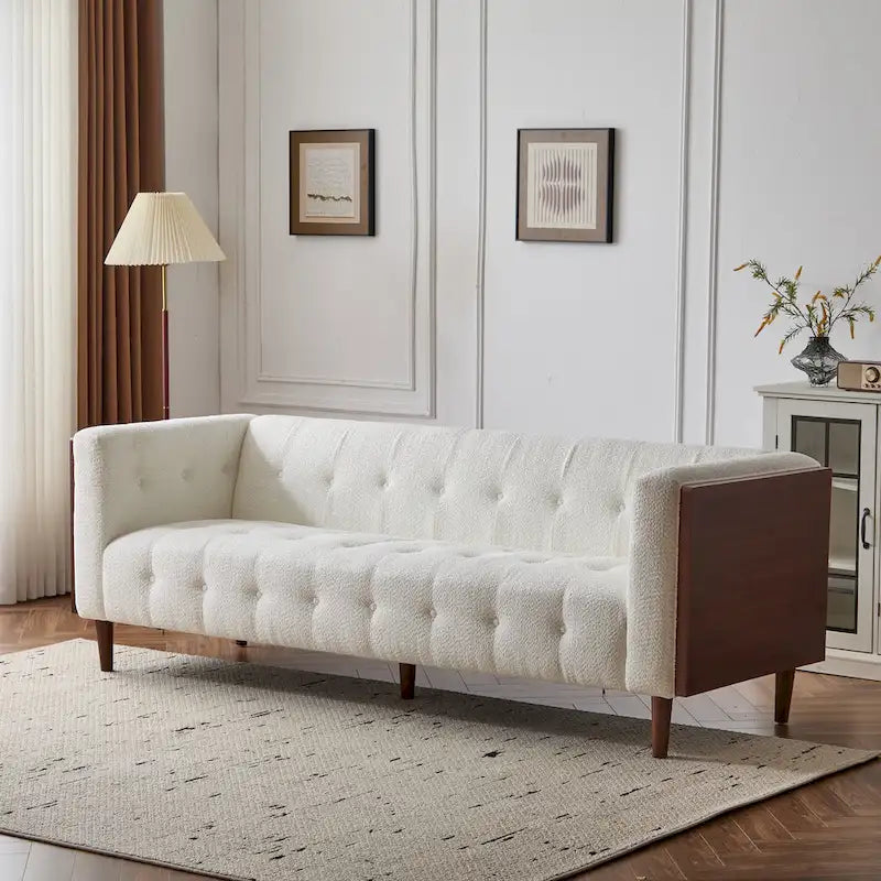 Christopher Knight Home - McLarnan Contemporary Tufted 3-seat Sofa - 89.75 L x 31.50 W x 30.25 H