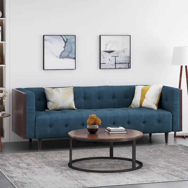 Christopher Knight Home - McLarnan Contemporary Tufted 3-seat Sofa - 89.75 L x 31.50 W x 30.25 H