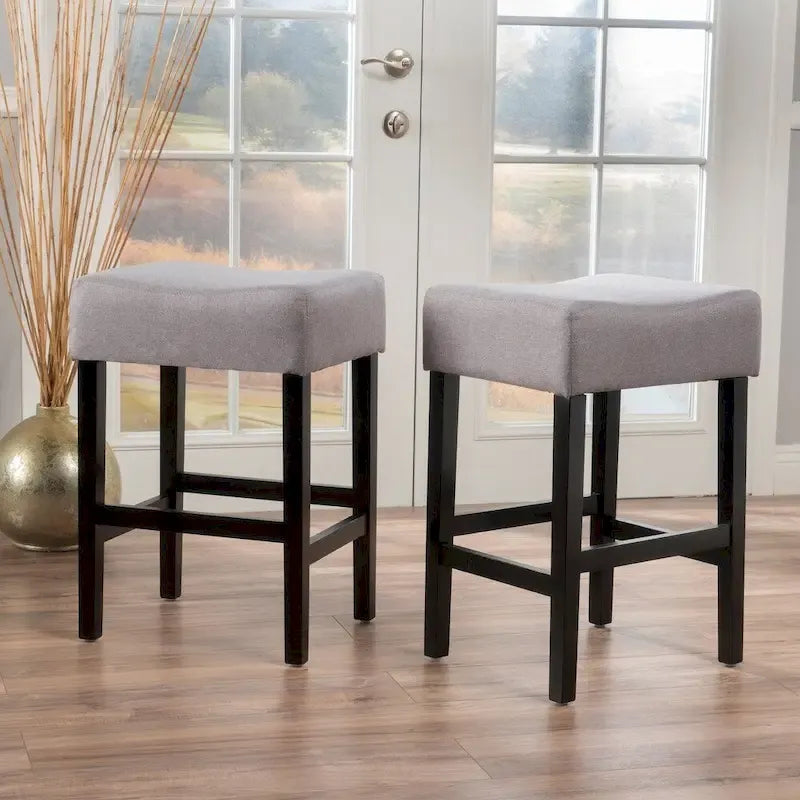 Lopez 27-inch Fabric Backless Counter Stool (Set of 2) by Christopher Knight Home