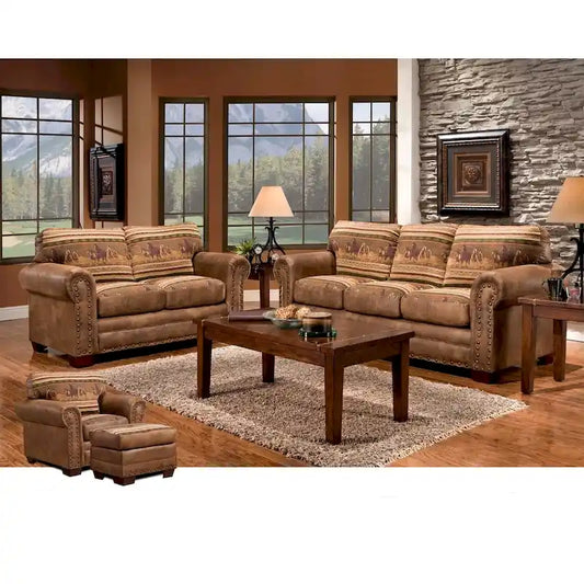 Wild Horses Lodge 4-piece Seating Group with Sofa Sleeper