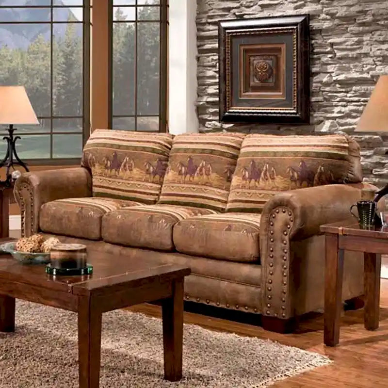 Wild Horses Lodge 4-piece Seating Group with Sofa Sleeper