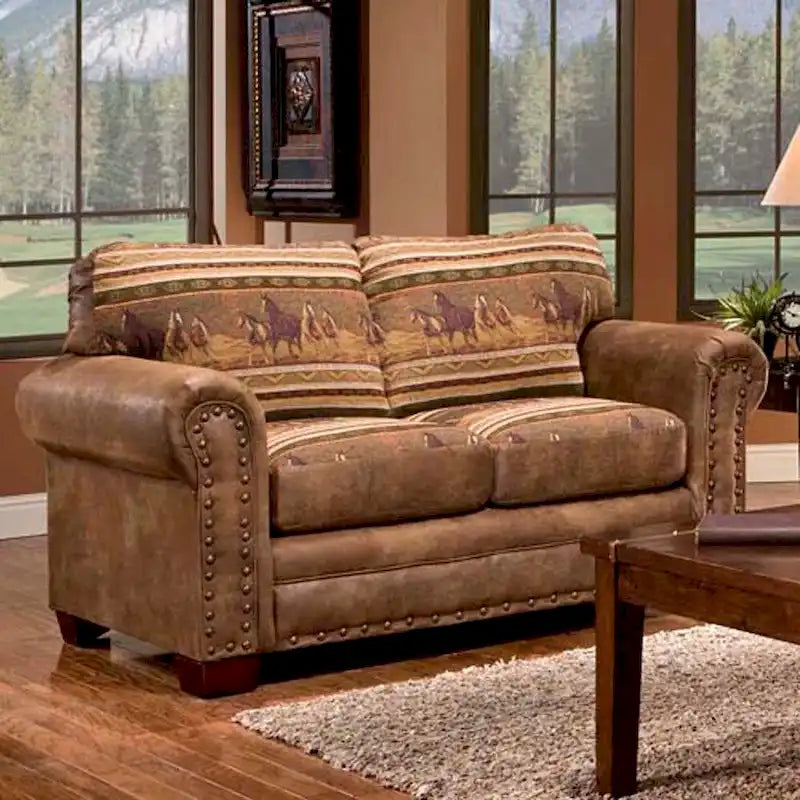 Wild Horses Lodge 4-piece Seating Group with Sofa Sleeper