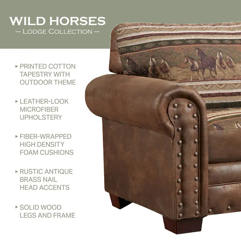 Wild Horses Lodge 4-piece Seating Group with Sofa Sleeper