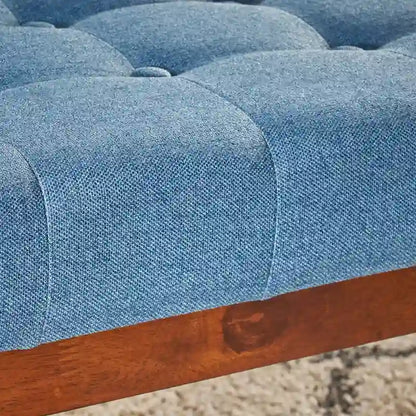 Flavel Tufted Fabric Ottoman Bench by Christopher Knight Home