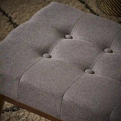 Flavel Tufted Fabric Ottoman Bench by Christopher Knight Home