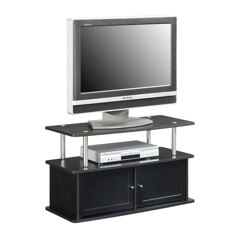Convenience Concepts Designs2Go TV Stand with 2 Storage Cabinets and Shelf